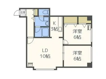 セラヴィ39(2LDK/3階)の間取り写真