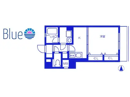 藤アリビオ(1DK/4階)の間取り写真