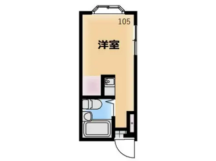 サンライフ宮の下(ワンルーム/1階)の間取り写真