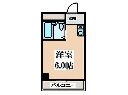 YOUハイム寿II番館(ワンルーム/3階)の間取り写真