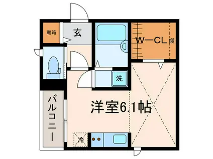 セゾン広尾(ワンルーム/2階)の間取り写真