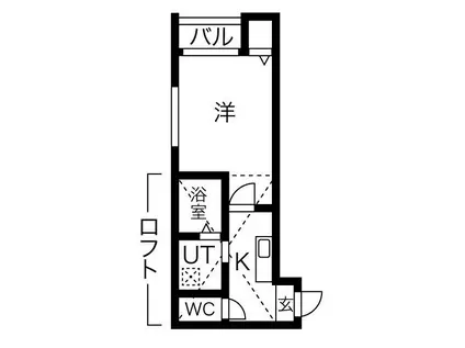 LA MAISOM YS本陣(1K/2階)の間取り写真