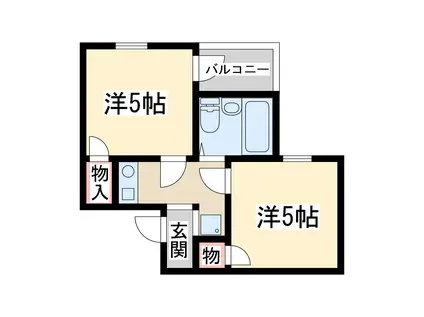 アメニティ新大阪1番館(2K/3階)の間取り写真