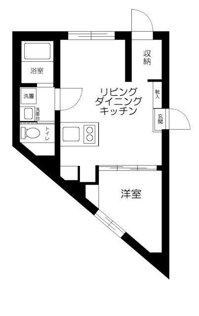 グランメゾン目黒(1LDK/B1階)の間取り写真