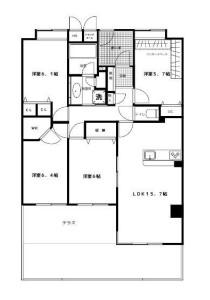 ライフガーデン吾妻壱番館(4LDK/1階)の間取り写真