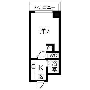 SENSE 武庫之荘(1K/3階)の間取り写真