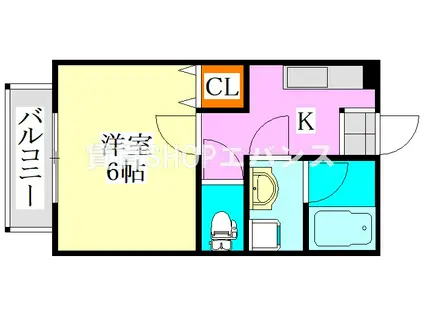 ラ・フィールドK(1K/1階)の間取り写真