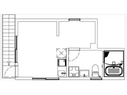 THE RIVER SIDE AOTO(ワンルーム/2階)の間取り写真