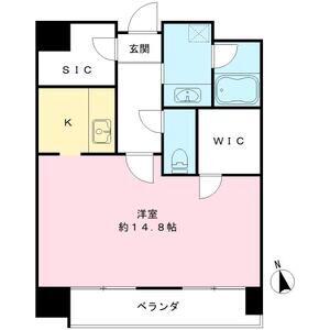 メゾン ド オーキッド(ワンルーム/11階)の間取り写真