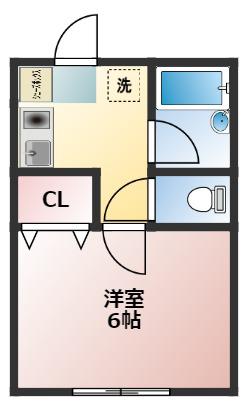 センティアまつもと(1K/1階)の間取り写真