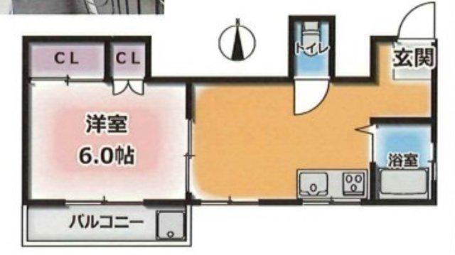 みやマンション(1DK/3階)の間取り写真