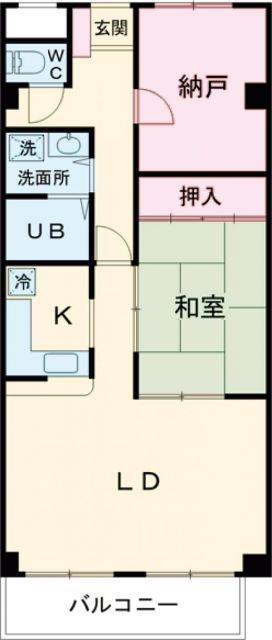サザンコートなかもず(1SLDK/3階)の間取り写真