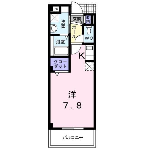 T・コート21(1K/2階)の間取り写真