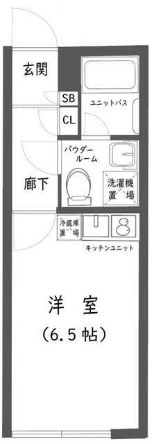 MV.IMP初台(1K/3階)の間取り写真