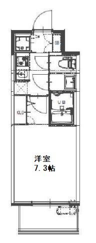 S-RESIDENCE都島ELEGANT(1K/7階)の間取り写真