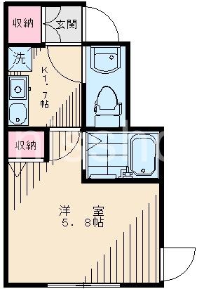 アドヴァンス落合南長崎(1K/1階)の間取り写真