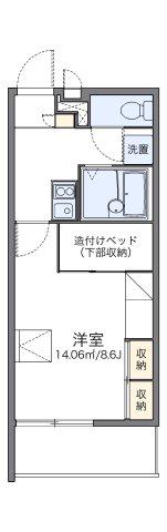 レオパレス秀(1K/3階)の間取り写真