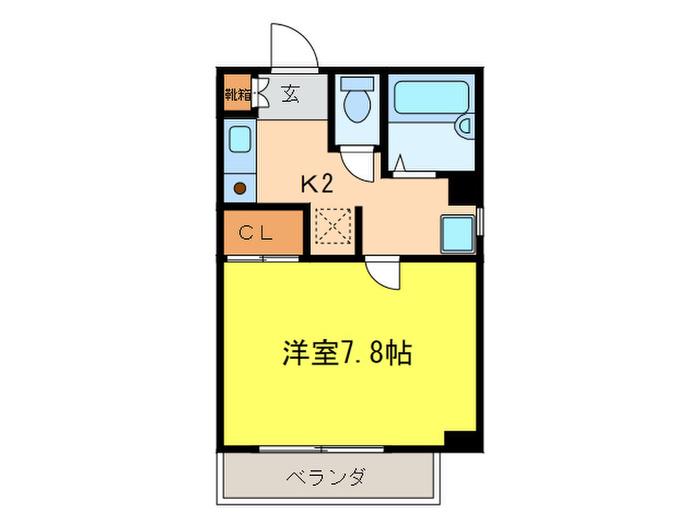 マンション五条橋(1K/5階)の間取り写真