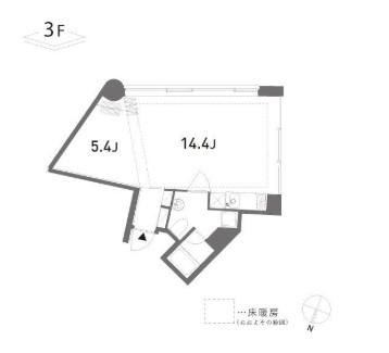 GROVE(1LDK/3階)の間取り写真