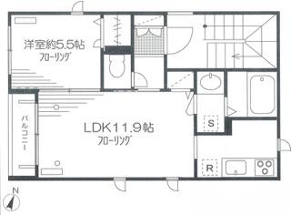 サンメゾン初台 3F(1LDK/3階)の間取り写真