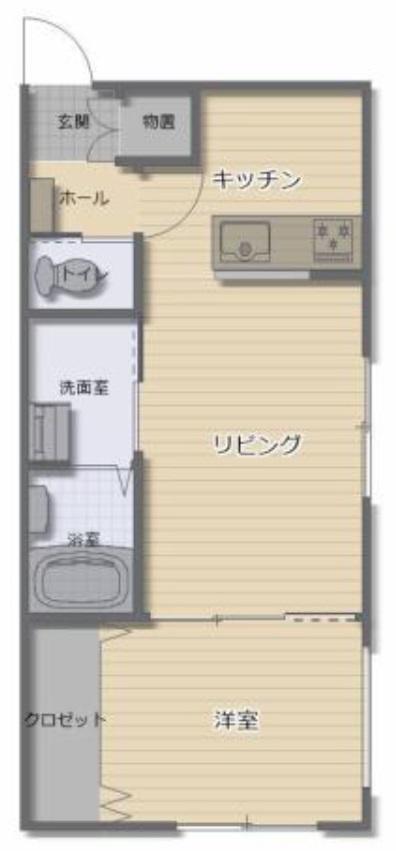 マレッセチョイス(1LDK/2階)の間取り写真