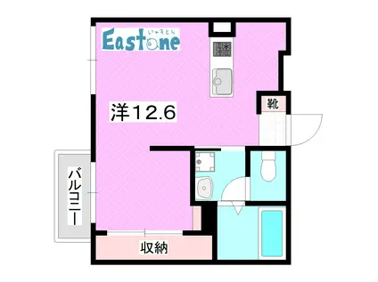 8COAT(ワンルーム/2階)の間取り写真