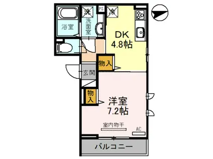 WIN寿(1DK/1階)の間取り写真