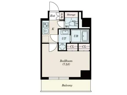 グランパセオ本郷壱岐坂(1K/4階)の間取り写真
