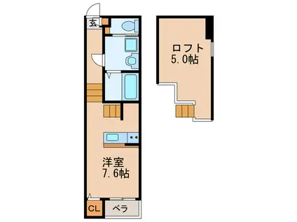 MOONPARK千種(ワンルーム/1階)の間取り写真