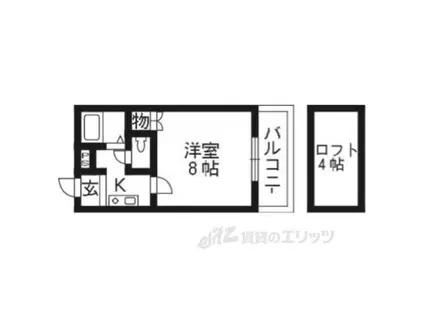 エステート明和Ⅰ(1K/1階)の間取り写真