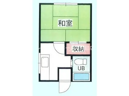 コーポしらはま(1K/1階)の間取り写真