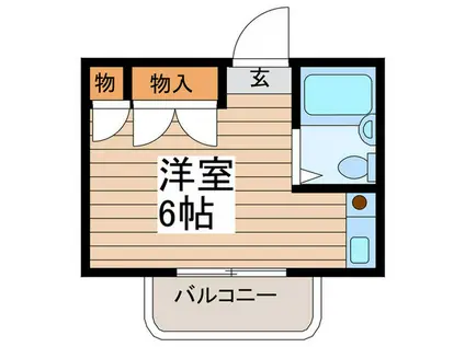 カワベ274富浜(ワンルーム/3階)の間取り写真