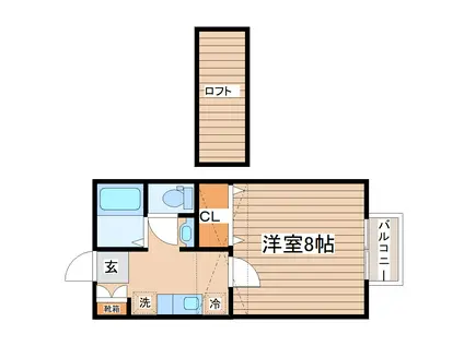 コリーヌ南光台II番館(1K/1階)の間取り写真