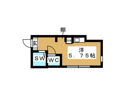 アーバンプレイス南阿佐ヶ谷IIB(ワンルーム/1階)の間取り写真