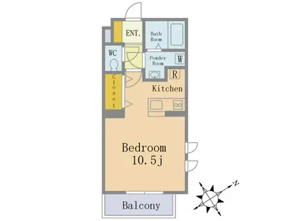 SELENENISHIFUNABASHI(1K/5階)の間取り写真