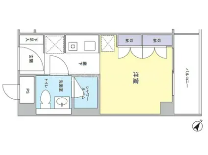 MENOCA MYOGADANI(ワンルーム/10階)の間取り写真