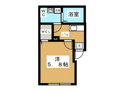 ラフレイズ金沢八景(1K/3階)の間取り写真