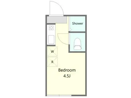 グラン柏(ワンルーム/1階)の間取り写真