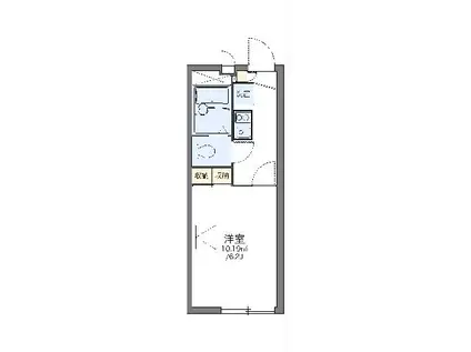 レオパレスジュネス(1K/1階)の間取り写真