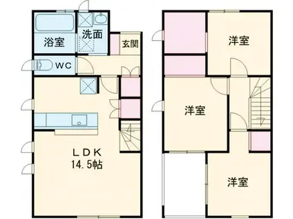 メゾン ド クレマンティーヌ(3LDK/1階)の間取り写真