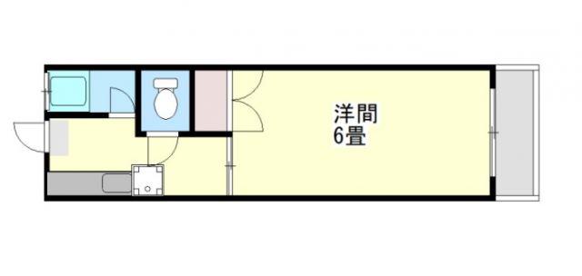 エントピア南郡元(1K/2階)の間取り写真