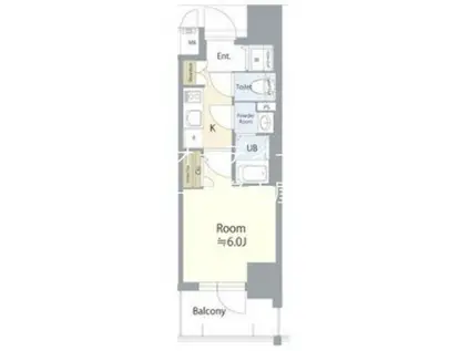 エスリード栄エステージ(1K/4階)の間取り写真