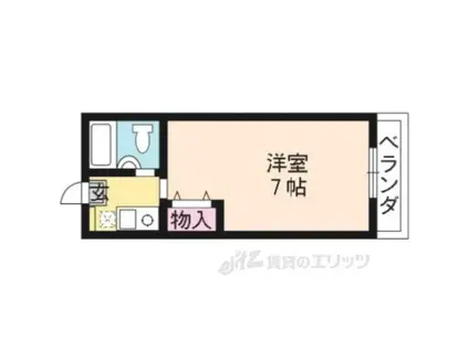 リアライズ桂(1K/1階)の間取り写真