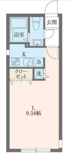 MODULOR要町I(ワンルーム/1階)の間取り写真