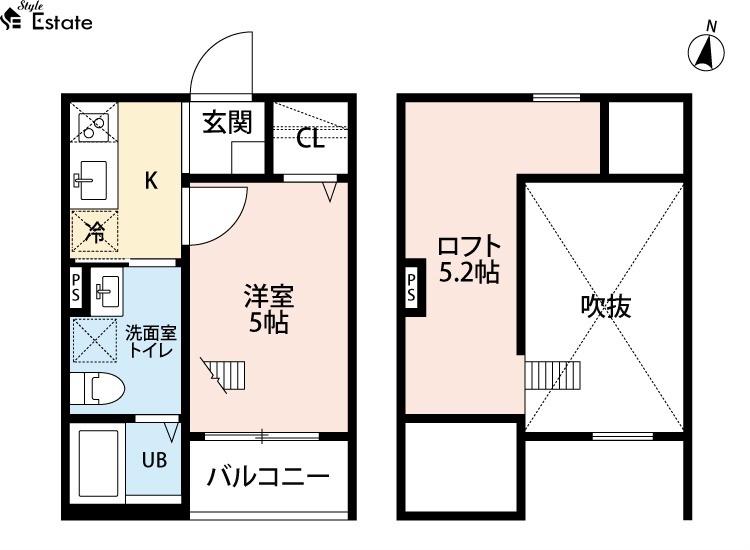 SAN・MARVELOUS (1K/1階)の間取り写真