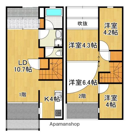 ワイズアレイ(4LDK/2階)の間取り写真