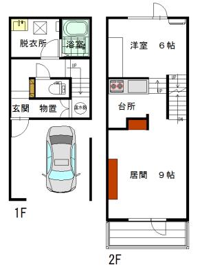 T.M.S(1LDK/2階)の間取り写真