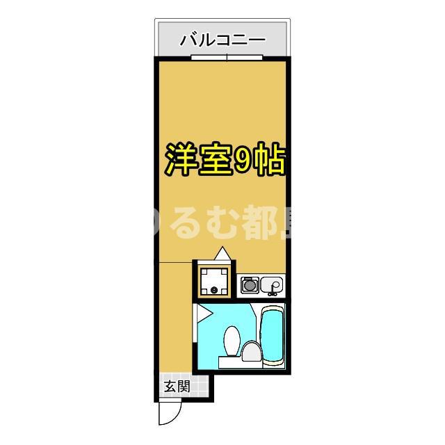 ワットハイム 都島(ワンルーム/5階)の間取り写真