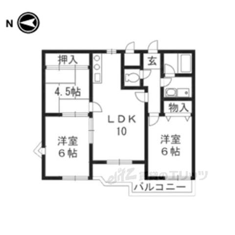 シベール青殿(3LDK/3階)の間取り写真