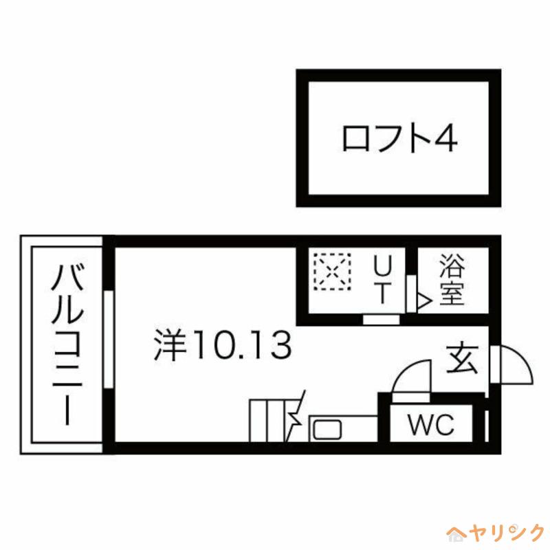 シャトーセルリアンMORIYAMA(ワンルーム/1階)の間取り写真